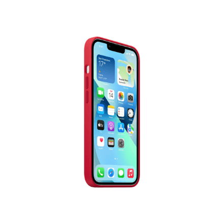 iPhone 13 Silicone Case with MagSafe – (PRODUCT)RED | Apple – nuotrauka 1