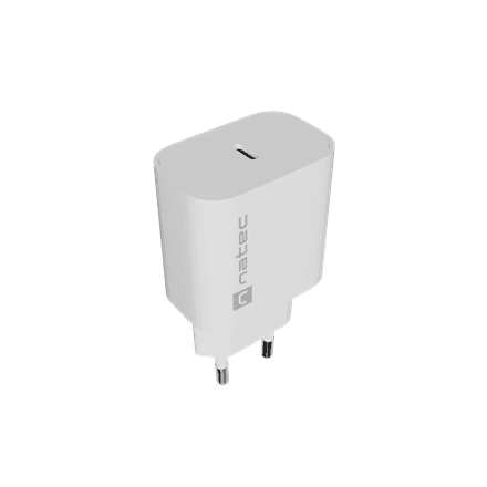 Natec Ribera USB Charger 1X USB-C 20W, White – nuotrauka 1