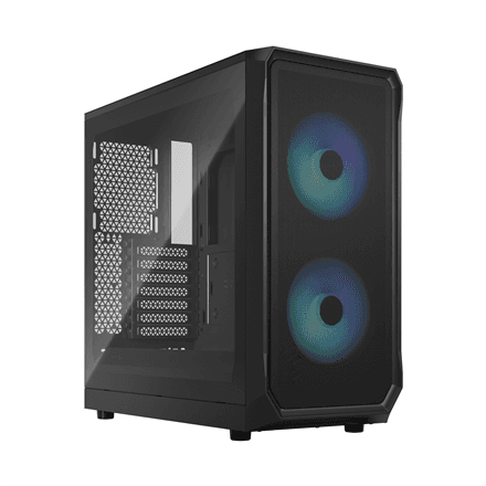 Fractal Design | Focus 2 | Side window | RGB Black TG Clear Tint | Midi Tower | ATX – image 1